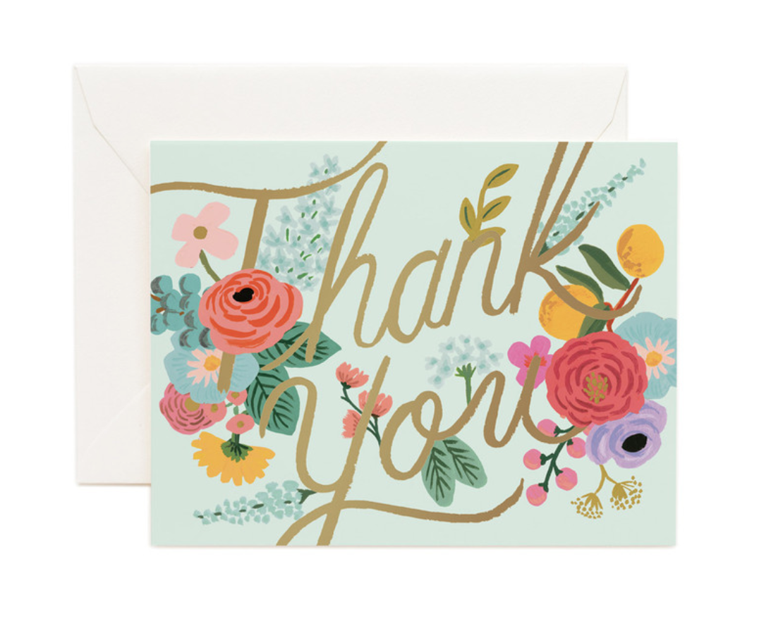 Greeting Card - Thank You Floral - Florafauna