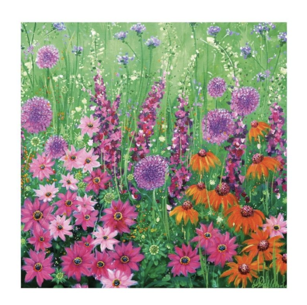 Greeting Card - Foxgloves and Echinacea